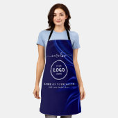 Trendy Modern Salon Logo Apron Schürze (Getragen)