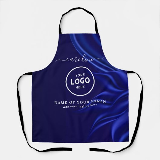  Trendy Modern Salon Logo Apron Schürze (Vorderseite)