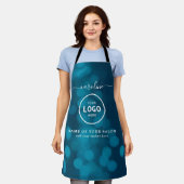 Trendy Modern Salon Logo Apron Schürze (Getragen)