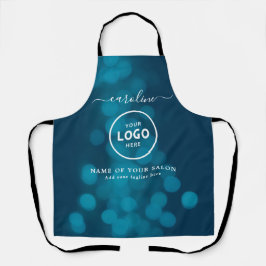 Trendy Modern Salon Logo Apron Schürze
