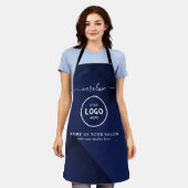 Trendy Modern Salon Logo Apron Schürze (Getragen)