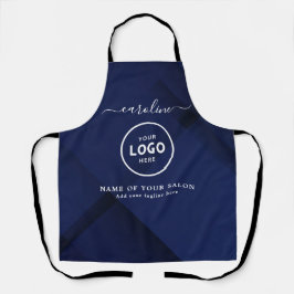Trendy Modern Salon Logo Apron Schürze