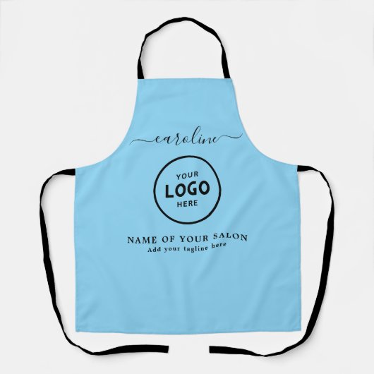  Trendy Modern Salon Logo Apron Schürze (Vorderseite)