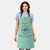 Trendy Modern Salon Logo Apron Schürze (Getragen)
