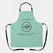  Trendy Modern Salon Logo Apron Schürze (Vorderseite)