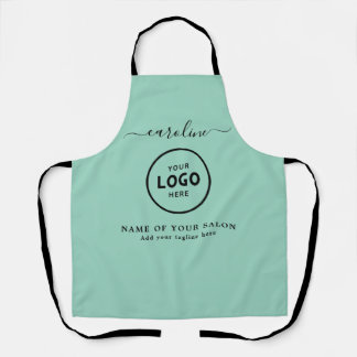 Trendy Modern Salon Logo Apron Schürze