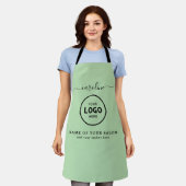 Trendy Modern Salon Logo Apron Schürze (Getragen)