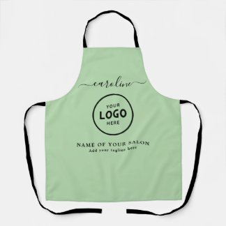 Trendy Modern Salon Logo Apron Schürze
