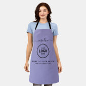 Trendy Modern Salon Logo Apron Schürze (Getragen)
