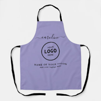 Trendy Modern Salon Logo Apron Schürze