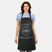 Trendy Modern Salon Logo Apron Schürze (Getragen)
