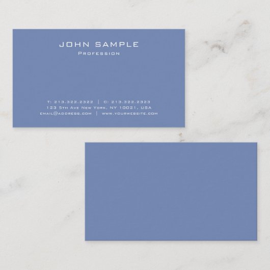 Trendy Modern Schlicht Beruflich Elegante Visitenkarte (Vorne/Hinten)