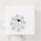 Trendy Modern Schwarz-weiß Spider WebHalloween Geschenkanhänger (Beispiel)
