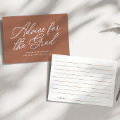 Trendy Modern Script Abschluss Hinweiskarte