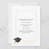 Trendy Modern Script Arch Photo Graduation  Ankündigung (Rückseite)