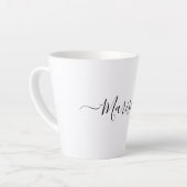 Trendy Modern Script Typografy Name Milchtasse (Linke Ecke)