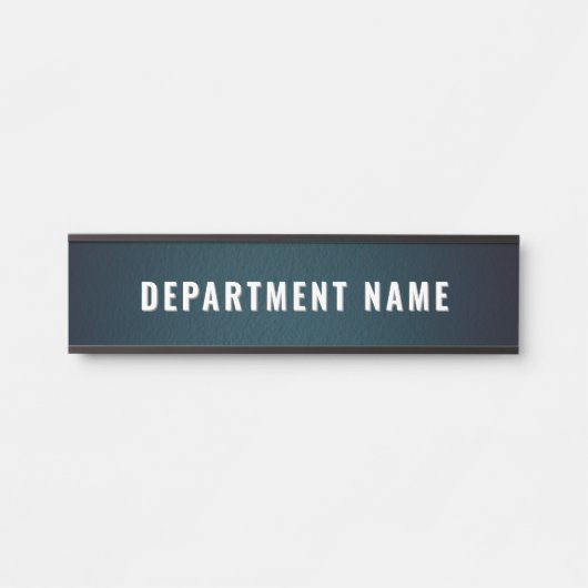 Trendy Modern Simple Department Name Door Sign Türschild (Vorderseite )