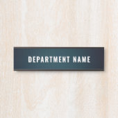 Trendy Modern Simple Department Name Door Sign Türschild (Vorderseite )