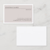 Trendy Modern Simple Design Elegant Beruflich Visitenkarte (Vorne/Hinten)