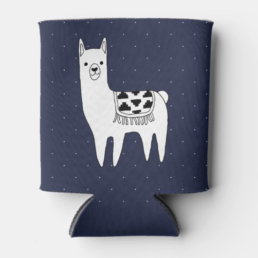 Trendy Modern Sketchy Aztec Llama Dosenkühler (Vorderseite)