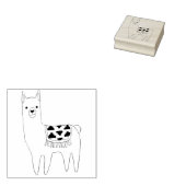 Trendy Modern Sketchy Aztec Llama Gummistempel (Stempel)