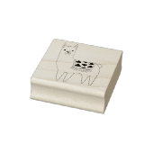 Trendy Modern Sketchy Aztec Llama Gummistempel (Stempel)