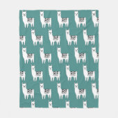 Trendy Modern Sketchy Llamas Pattern Fleecedecke (Vorderseite)