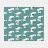 Trendy Modern Sketchy Llamas Pattern Fleecedecke (Vorderseite (Horizontal))