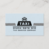 Trendy & Modern Taxi Cab Driver Visitenkarte (Vorderseite)