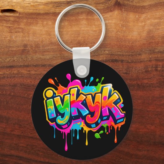 Trendy Modern Teen IYKYK 6-7 67 KeyChain Schlüsselanhänger (Rückseite)
