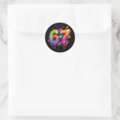 Trendy Modern Teen Meme 6-7 67 Stickers (Tasche)