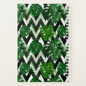 Trendy Modern Tropical Folies Personalisierter Nam Planer (Rückseite)