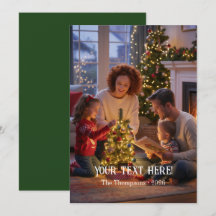 Trendy Modern Typografy Family Christmas Foto