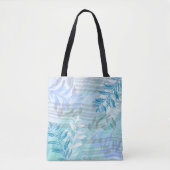 Trendy moderne abstrakt florale botanische Blätter Tasche (Vorderseite)