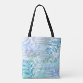 Trendy moderne abstrakt florale botanische Blätter Tasche (Rückseite)
