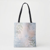 Trendy moderne abstrakt florale botanische Blätter Tasche (Vorderseite)