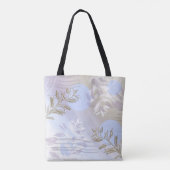 Trendy moderne abstrakt florale botanische Blätter Tasche (Rückseite)