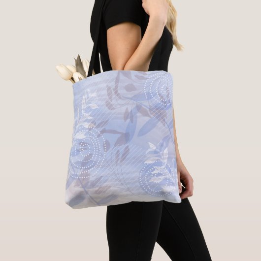 Trendy moderne abstrakt florale botanische Blätter Tasche (Von Nahem)