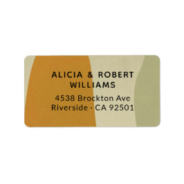 Trendy Moderne Abstrakte Minimalistische Einfache  Adressaufkleber