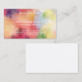 Trendy moderne elegante abstrakte Kunst-Schablone Visitenkarte (Vorne/Hinten)