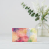 Trendy moderne elegante abstrakte Kunst-Schablone Visitenkarte (Stehend Vorderseite)