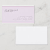 Trendy Moderne Elegante Farbe Saubere Schlicht Lux Visitenkarte (Vorne/Hinten)