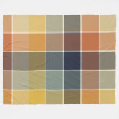 Trendy moderne Farbkombination Fleecedecke (Vorderseite (Horizontal))