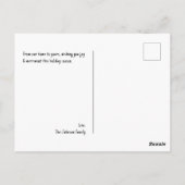 Trendy moderne Handgezeichnete Budget Schwarz & We Postkarte (Rückseite)