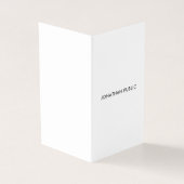Trendy Moderne Minimalistisch Elegant geklappt Visitenkarten (Vorderseite)