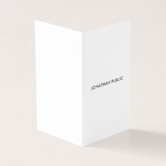Trendy Moderne Minimalistisch Elegant geklappt Visitenkarten