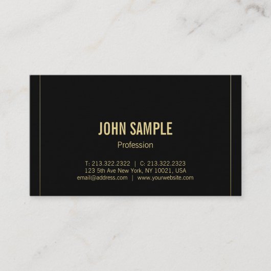 Trendy Moderne Minimalistische Berufliche Schlicht Visitenkarte (Vorderseite)