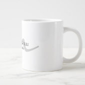 Trendy moderne Monogramm erste beruflich Jumbo-Tasse (Rechts)