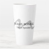 Trendy moderne Monogramm erste beruflich Milchtasse (Vorderseite)