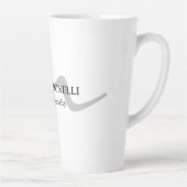 Trendy moderne Monogramm erste beruflich Milchtasse (Rechts)